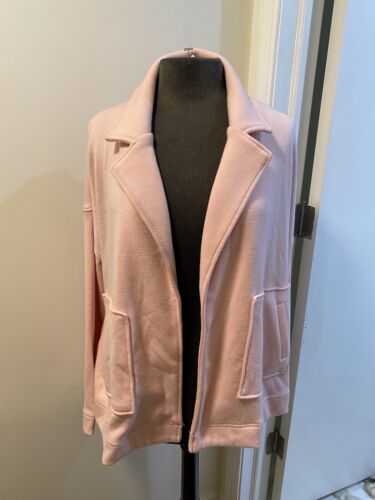 Time and Tru Women's Size Large (12-14) Pink Cardigan With Pockets