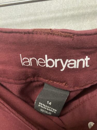 Lane Bryant Burgundy Jeans 14 High-Rise Ultimate Stretch Skinny