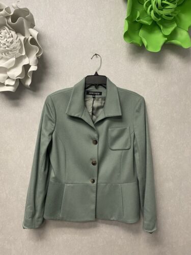 Anne Klein New York Sage Blazer Jacket Fully Lined Size 14