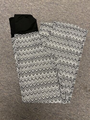 Paradise Black And White High Waist Beach Pants Size Small