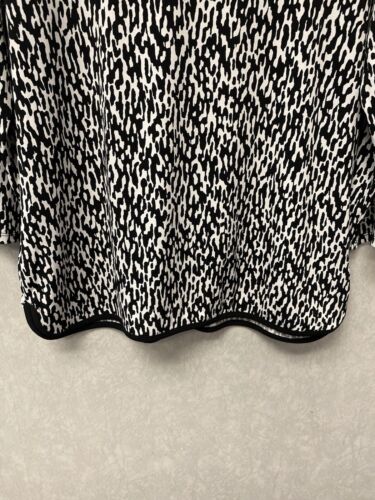 Liz Claiborne Black/white Blouse Size Large