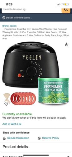 Yeelen Essential Peppermint Hair Removal Kit