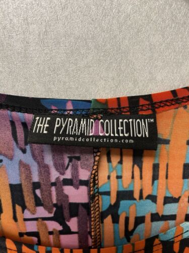 The Pyramid Collection Orange Multi Dress Size Small