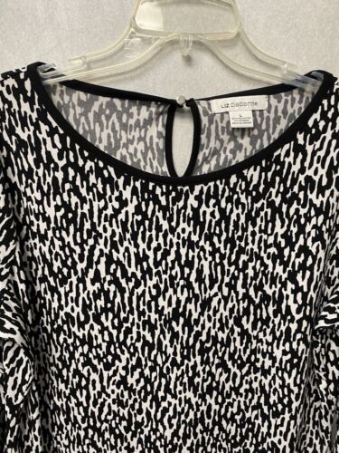 Liz Claiborne Black/white Blouse Size Large