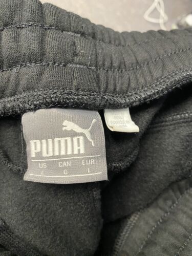 Puma Men’s Sport Black Joggers, Sweatpants Size Large