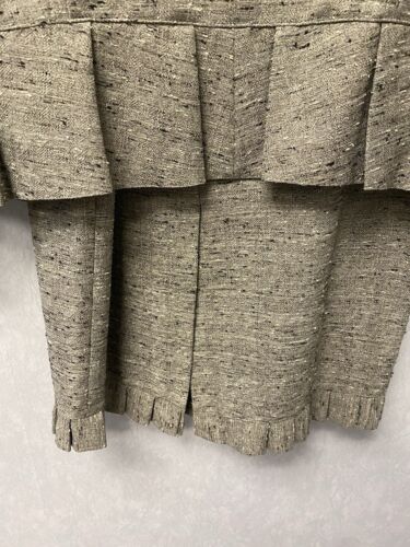 Chancelle 3pc Taupe/Beige Textured Dress Suit Size 14