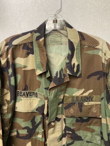 Custom US Army Camouflage Jacket Size Med NAW BIGGER!