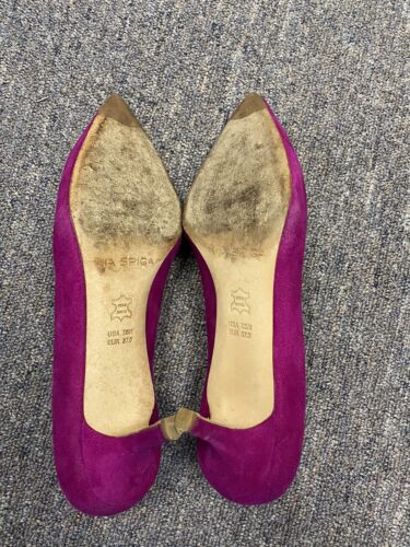 Women's VIA SPIGA Carola Fuschia Suede Pointed Toe Pumps  Sz: 7.5 ❤️