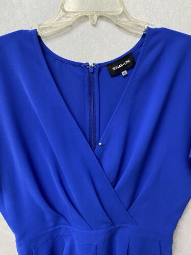 Sugar + Lips Royal Blue Romper Size Large