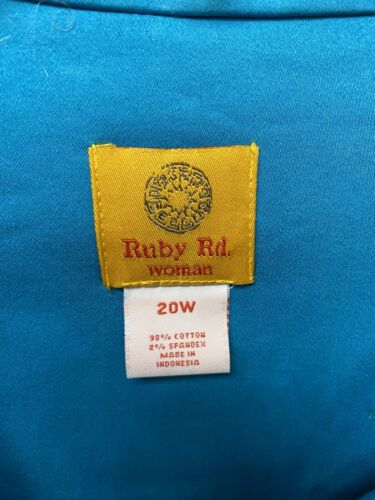 Ruby Rd Blue Blazer With Stones Size 20W