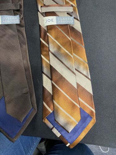 Joseph Abboud Ties Lot Of 3 100% Silk