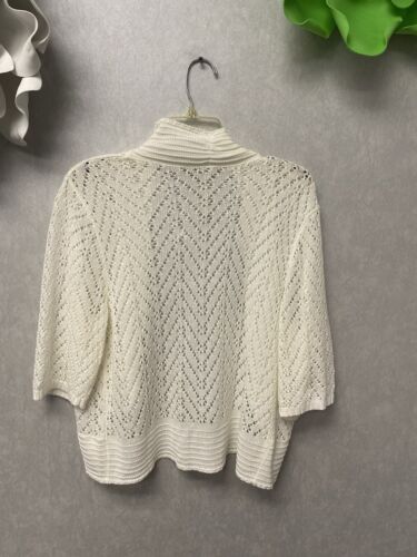 Leo & Nicole Cream Shrug Size XL