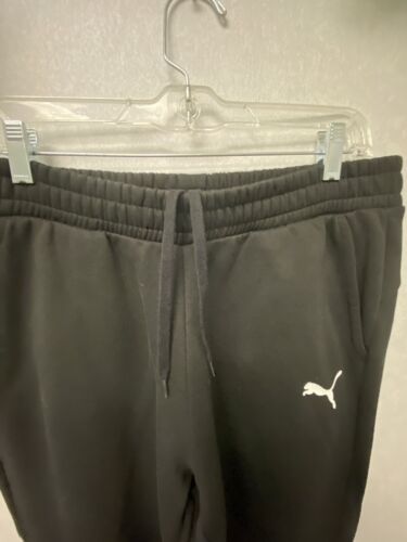 Puma Men’s Sport Black Joggers, Sweatpants Size Large