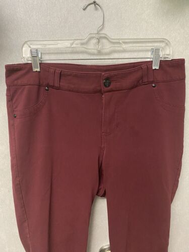 Lane Bryant Burgundy Jeans 14 High-Rise Ultimate Stretch Skinny