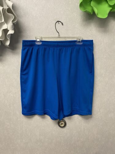 Tek Gear Blue Men's Mesh Shorts Moisture Wicking, Stretch, Breathable Size XL