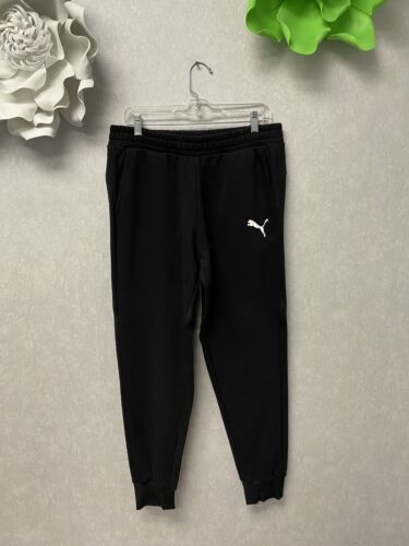 Puma Men’s Sport Black Joggers, Sweatpants Size Large