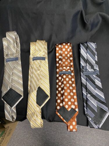 Perry Ellis Portfolio 100% Silk Lot of 4 men's ties