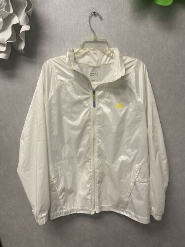 Adidas White Clima365 Windbreaker Jacket Size XL