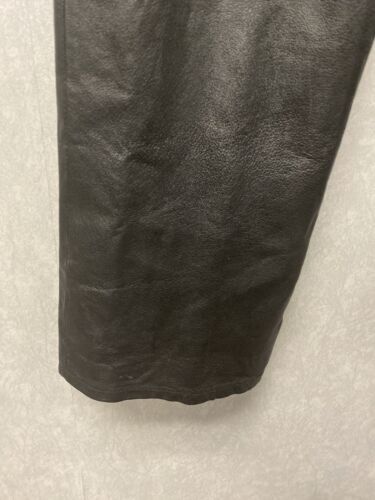 MetroStyle Women's Black Leather Pants Size 8T