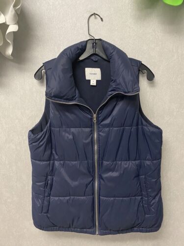 Old Navy Vest Womens Sleeveless Quilted Full Zip Puffer Vest Sz M