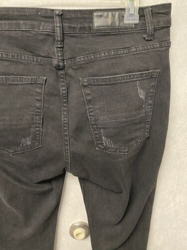 Mens DNA premium Wear distressed Jeans Black 34x30