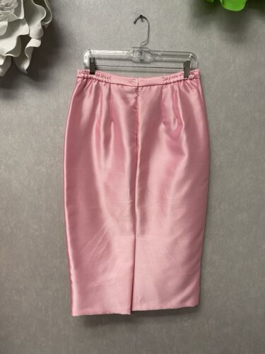 Lily & Taylor Pink w/ Pearls 2pc Dress Suit Size 12