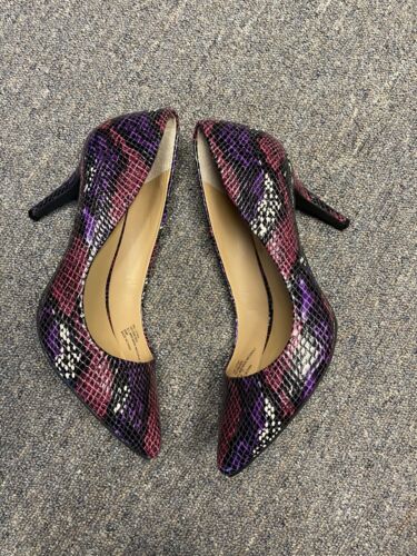 INC Purple Snake print Pumps Size 8.5