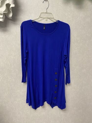 Kaktus Royal Blue Tunic Top Size XL