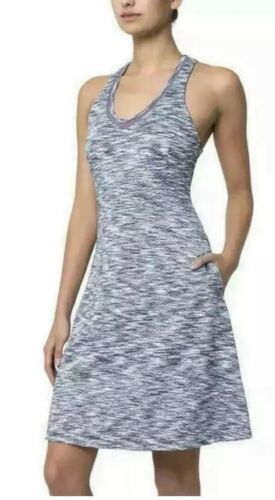 Mondetta Womens MPG Active Sporty Lightweight Travel Dress Purple/Grey Large