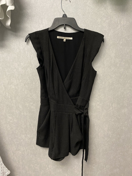 Rachel Roy Wrap Jumpsuit Playsuit Shorts Romper Black Size 0
