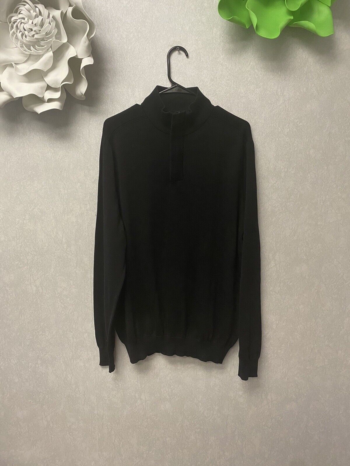 Perry Ellis Black Men’s Sweater Size XL NWT