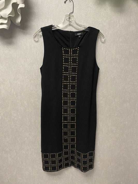 Premise Dress Size 8 Gold Studded Black Sleeveless Dress