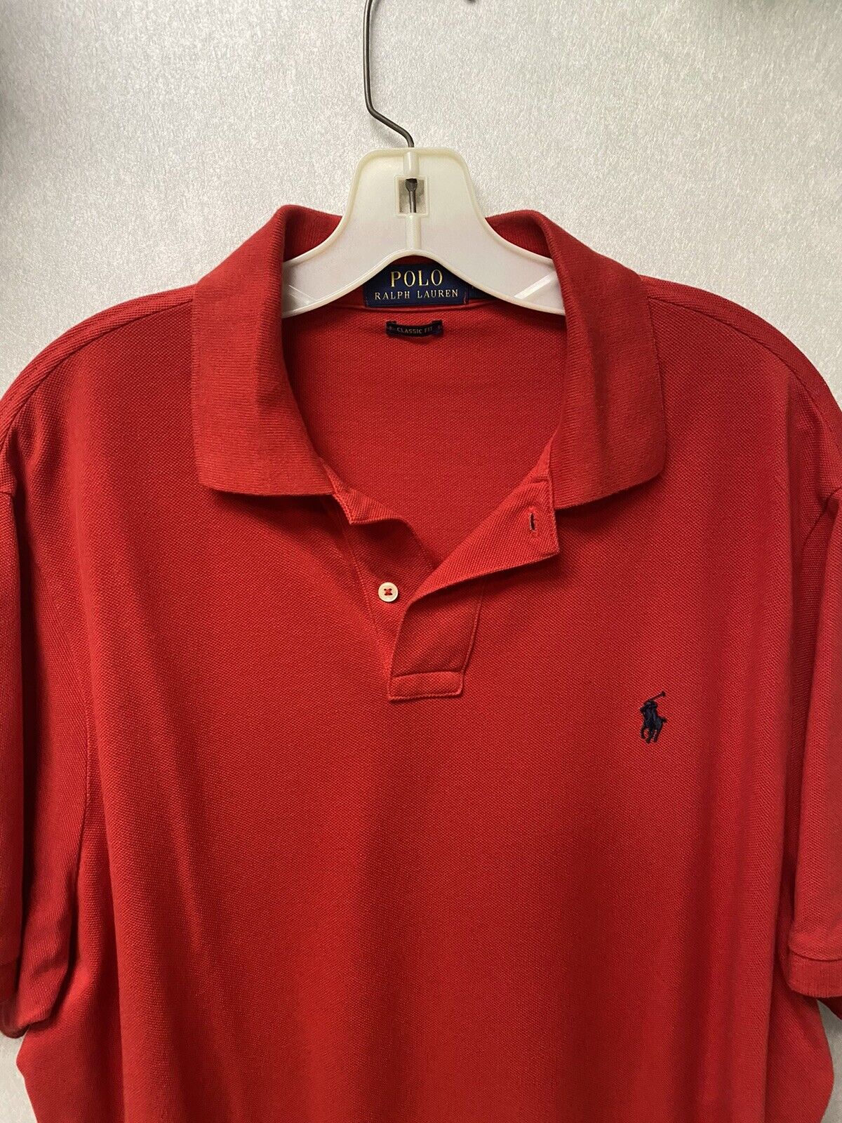 Polo Ralph Lauren Men's Red Polo Shirt Size XL Classic Fit