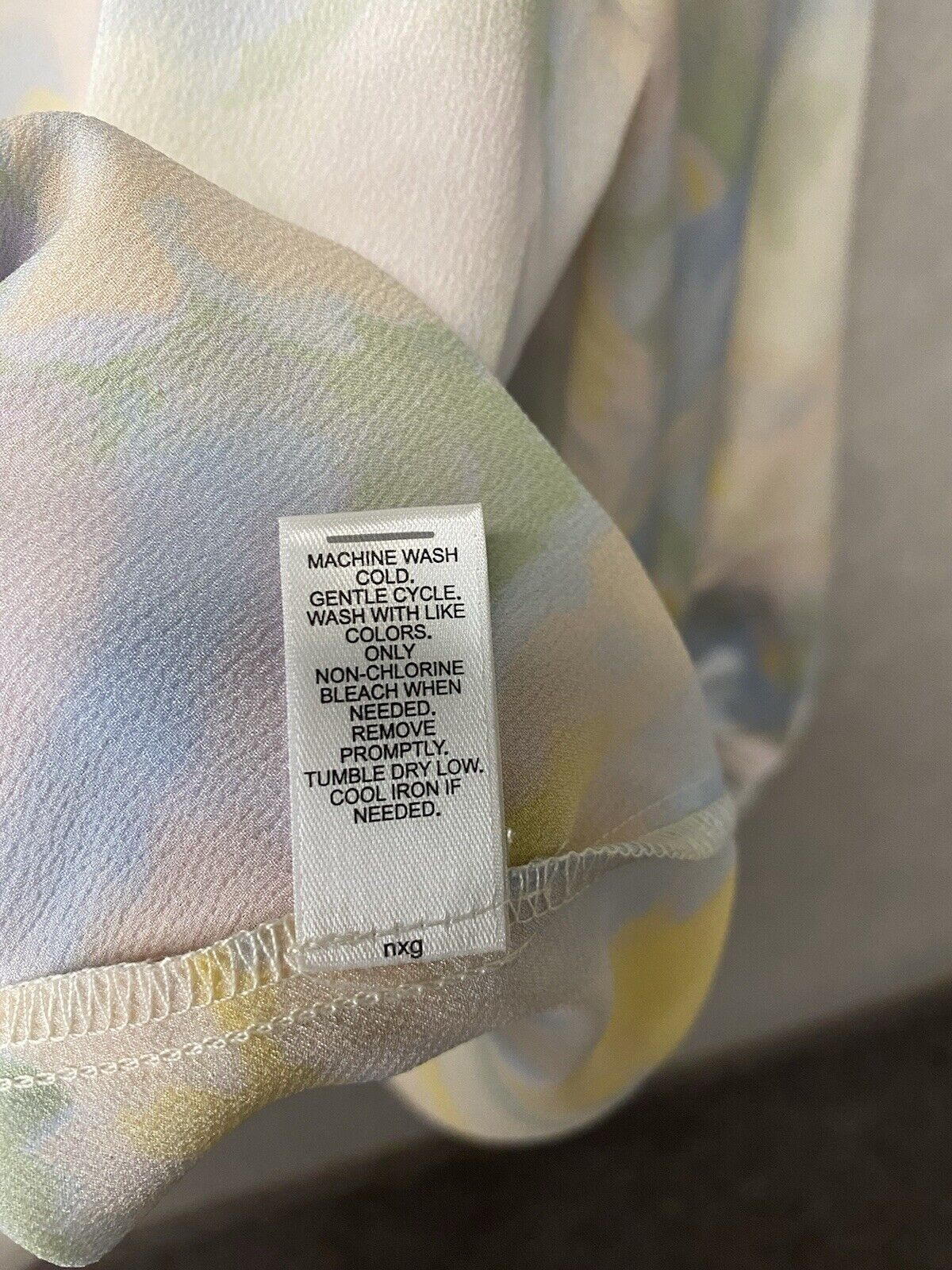 Cato Blouse Multicolor Pastel Abstract Balloon Sleeves Pullover Sz 18/20w