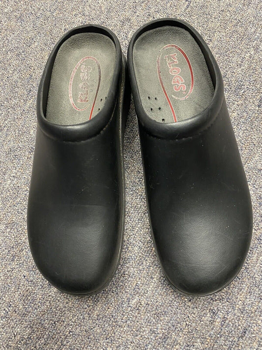 Klogs Black Work Shoes Size 9  Slip-ons with Removable Insert (Lynn03)