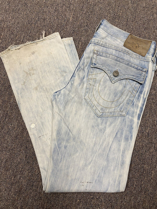 True Religion Men's Jeans Ricky Relaxed Straight 36x33
