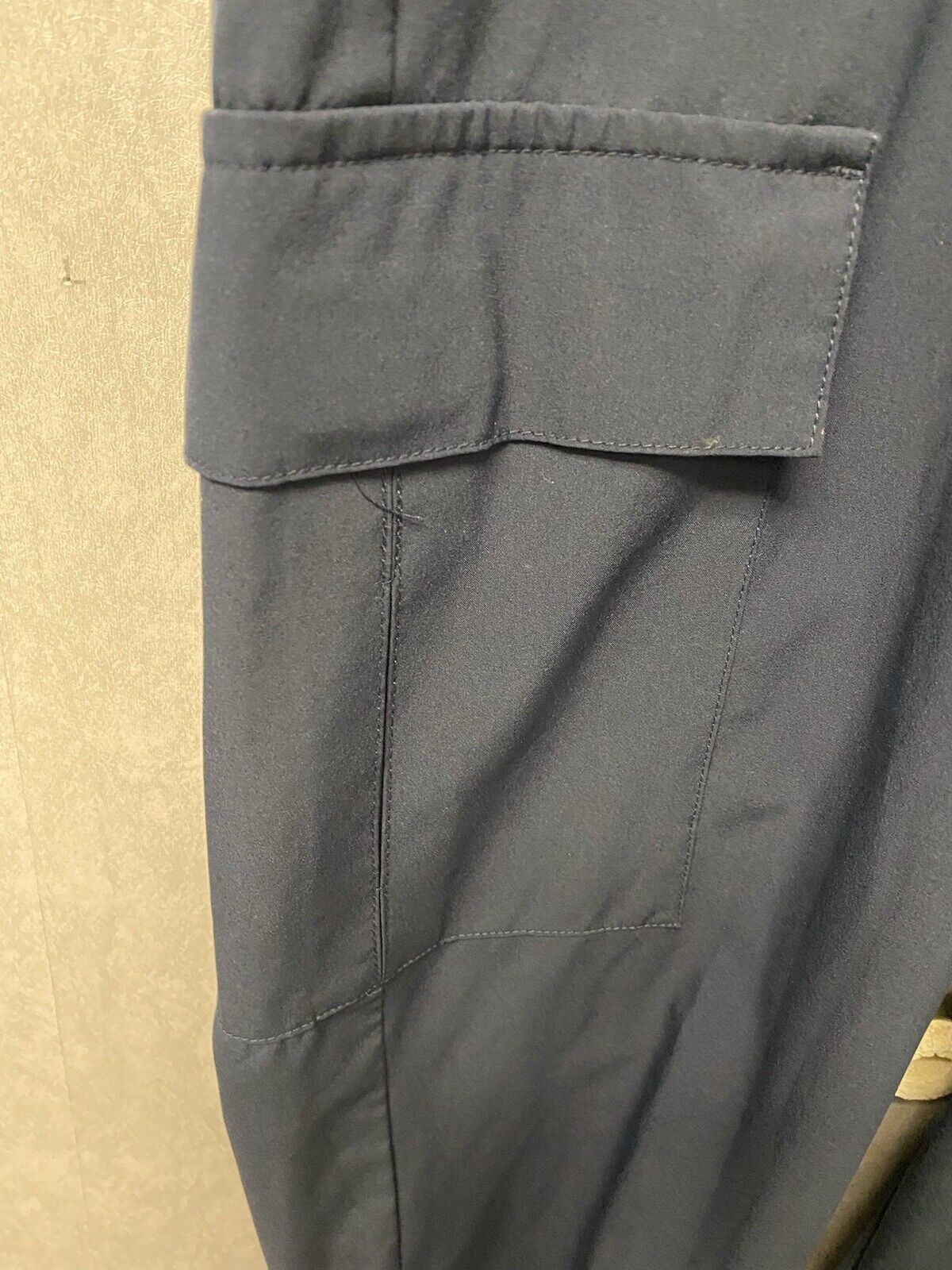 Ljbjn Navy/Grey Cargo Joggers Size Large No Drawstring