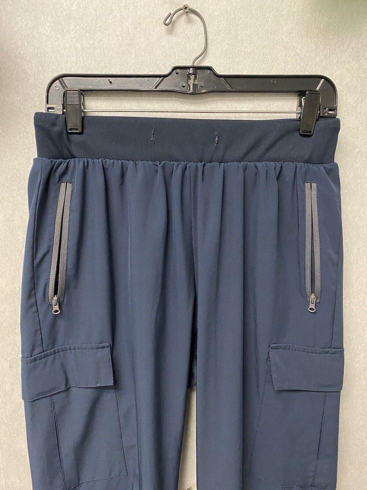 Ljbjn Navy/Grey Cargo Joggers Size Large No Drawstring