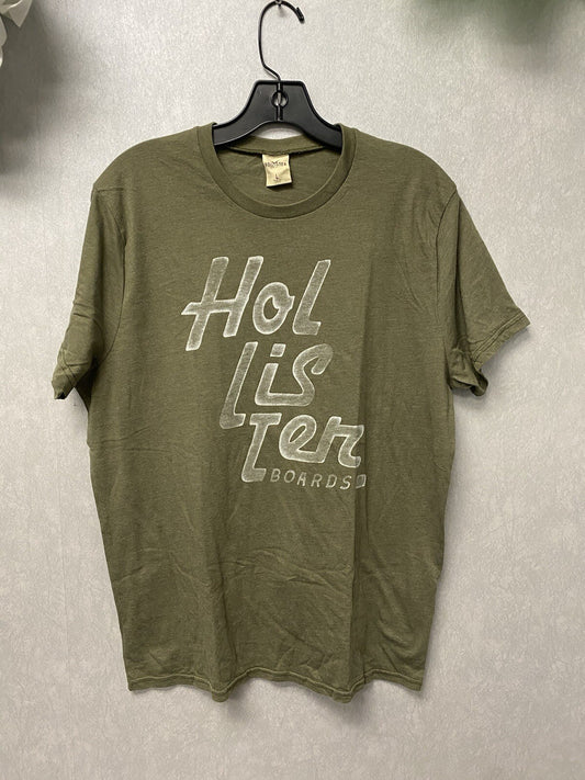 Hollister Green Graphics T Shirt Mens Size Large