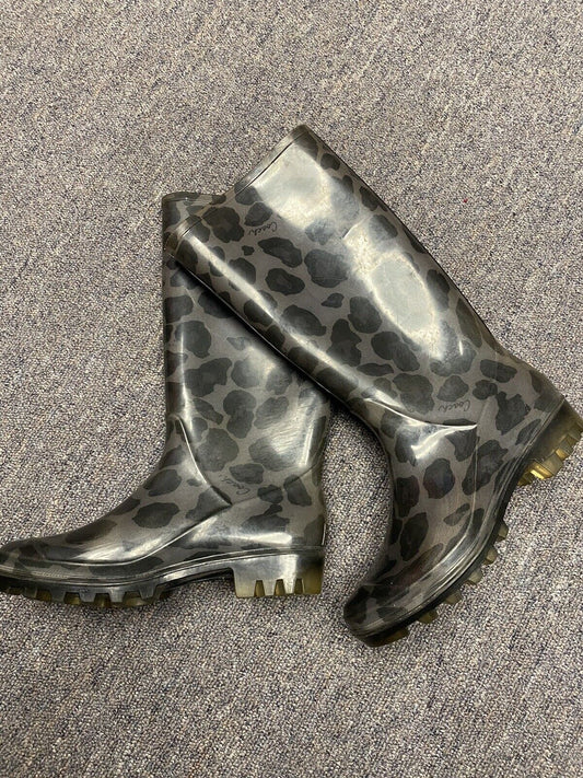 Coach Animal Print Rain boots Size 5