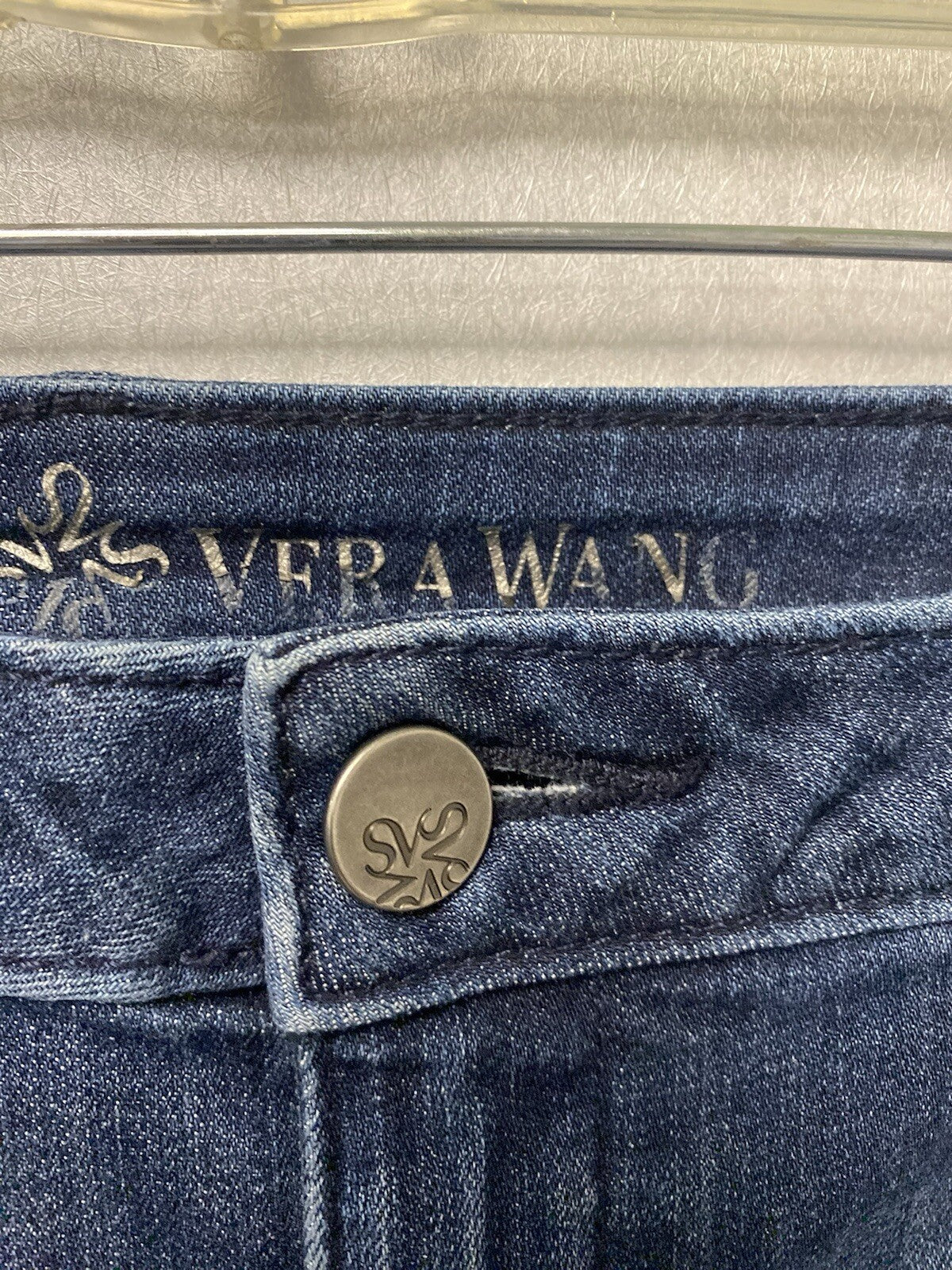 Simply Vera Vera Wang Denim Short Size 12 Mid Rise Stretch Women's