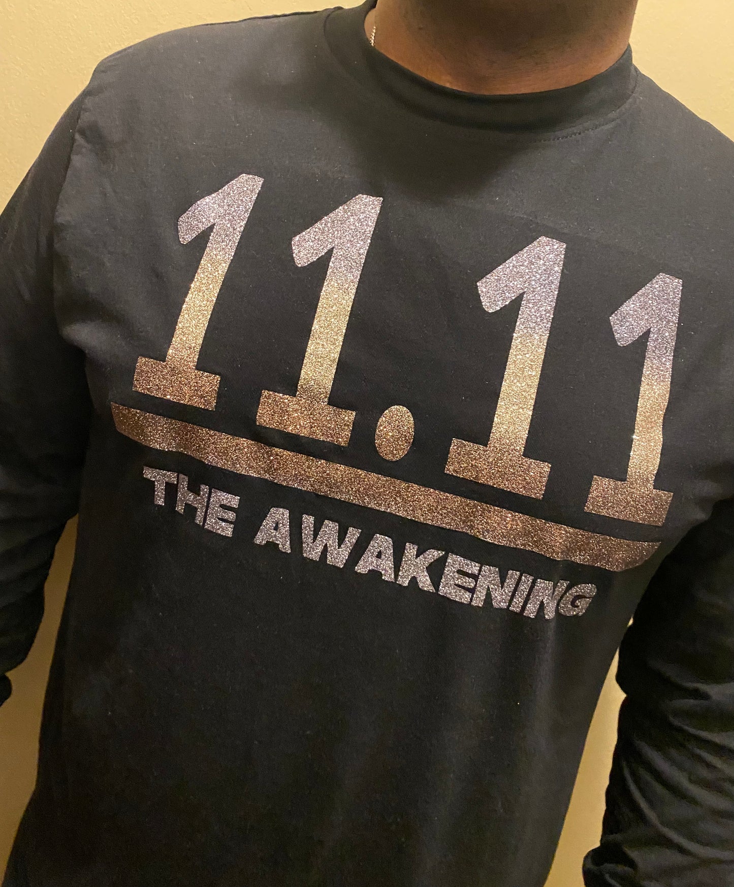 Custom Long Sleeve 11.11 Tee- Tri Color